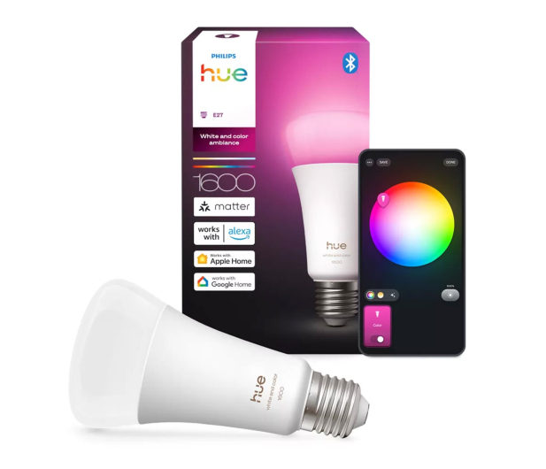 Philips Hue Inteligentna żarówka White Color Ambiance A67 E27 - 1600lm - 1490240 - zdjęcie 3
